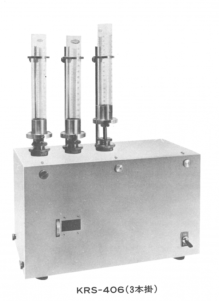 タッピングマシン(粉体の振盪比重測定器) KRS-406